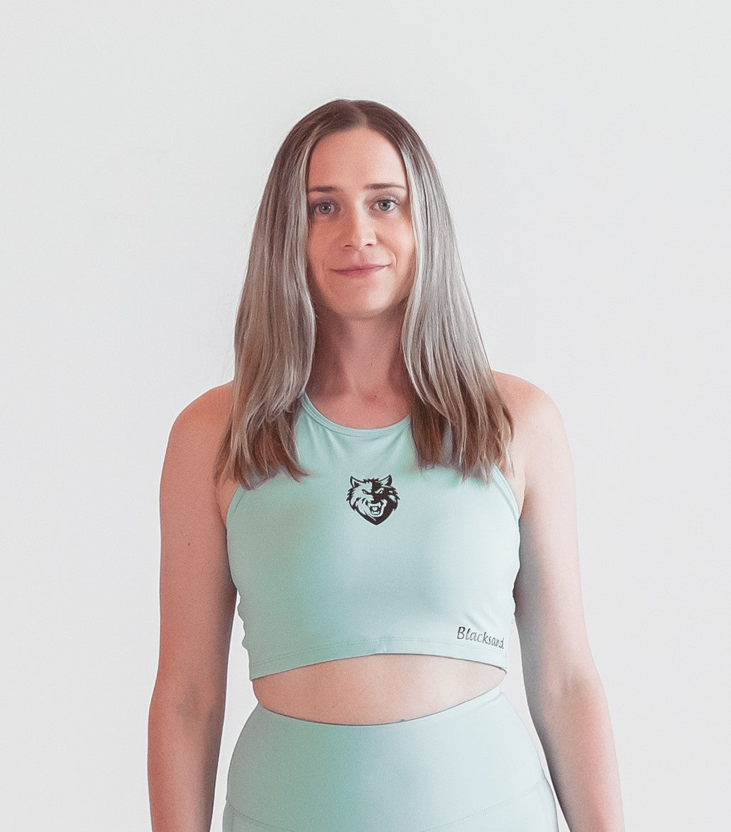 Womens High neck crop